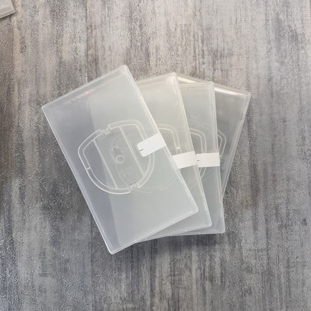 4PC Replacement Clear Game Cases W/ Sleeves For Original PSP / UMD Covers